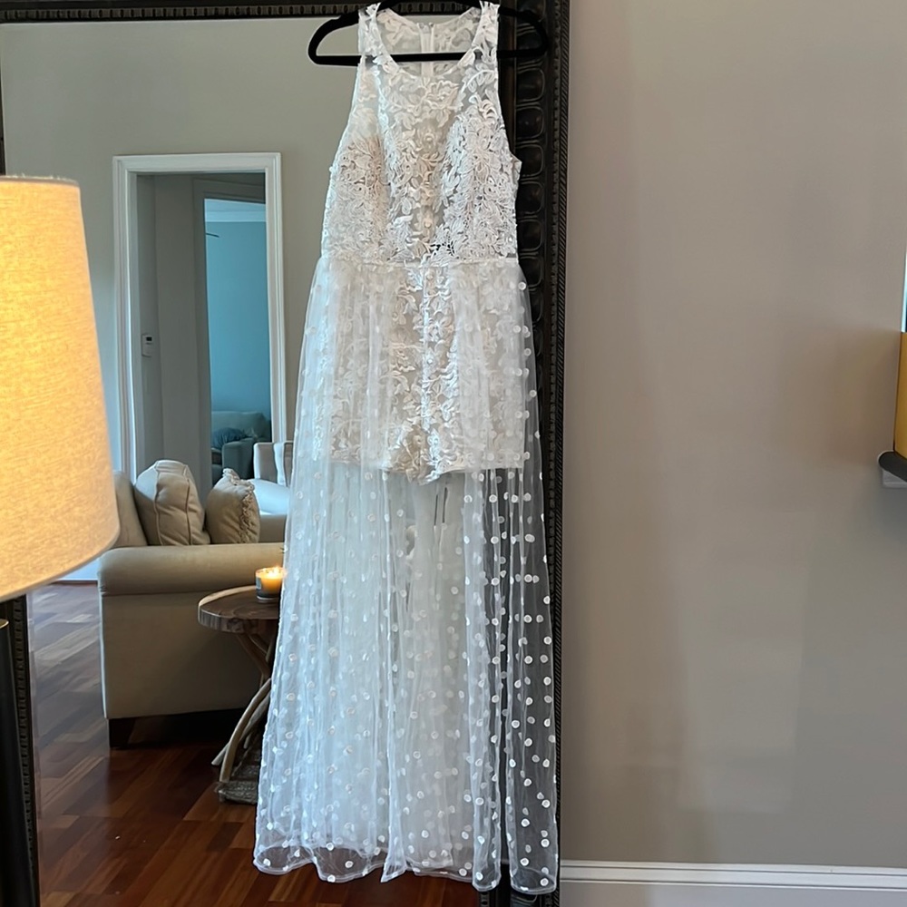 Lulus bridal jumpsuit